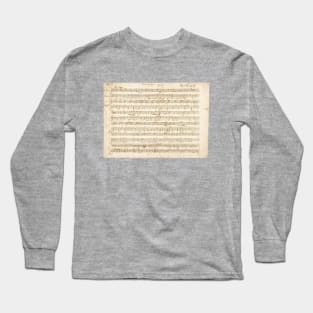 Mozart | Amadeus Mozart original manuscript score Long Sleeve T-Shirt